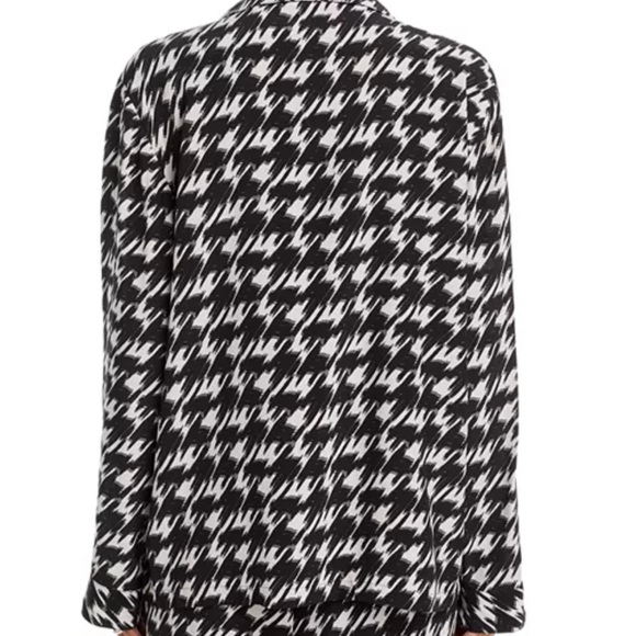 Anine Bing Aiden Houndstooth Viscose Shirt - Picture 9 of 9